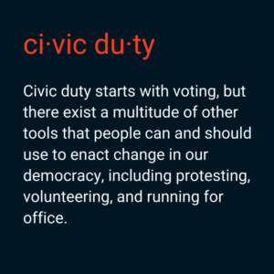 what is civic duty and how does it relate to democracy