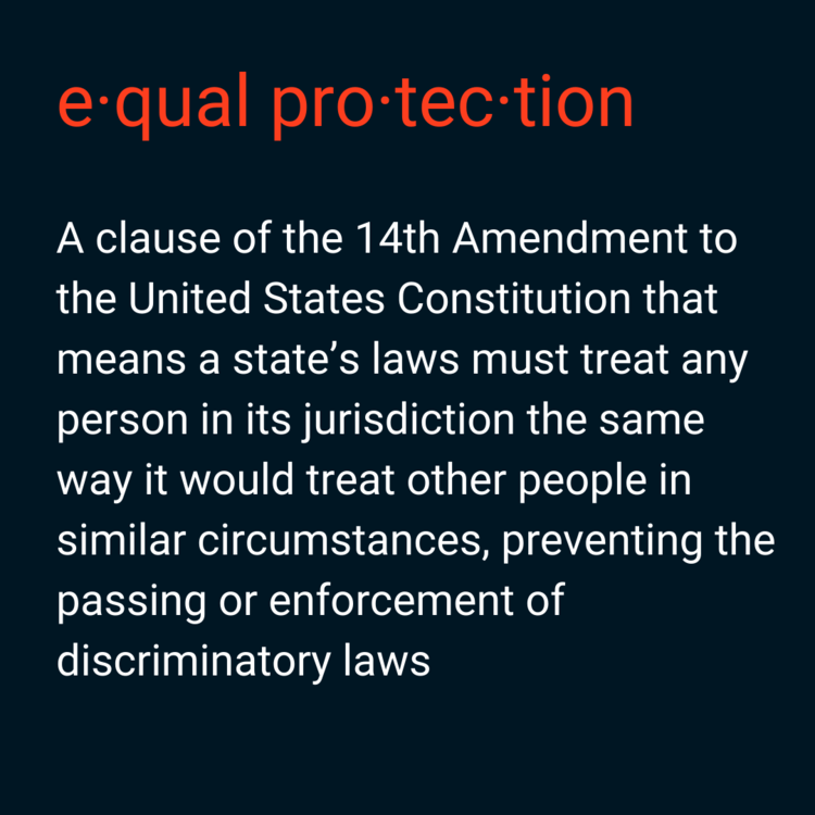 14th Amendment Us Constitution Equal Protection Clause