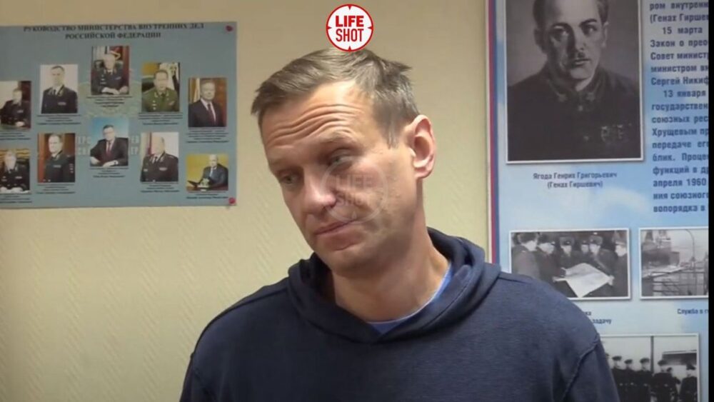 Russian Opposition Leader Alexei Navalny Jailed After Returning to Russia
