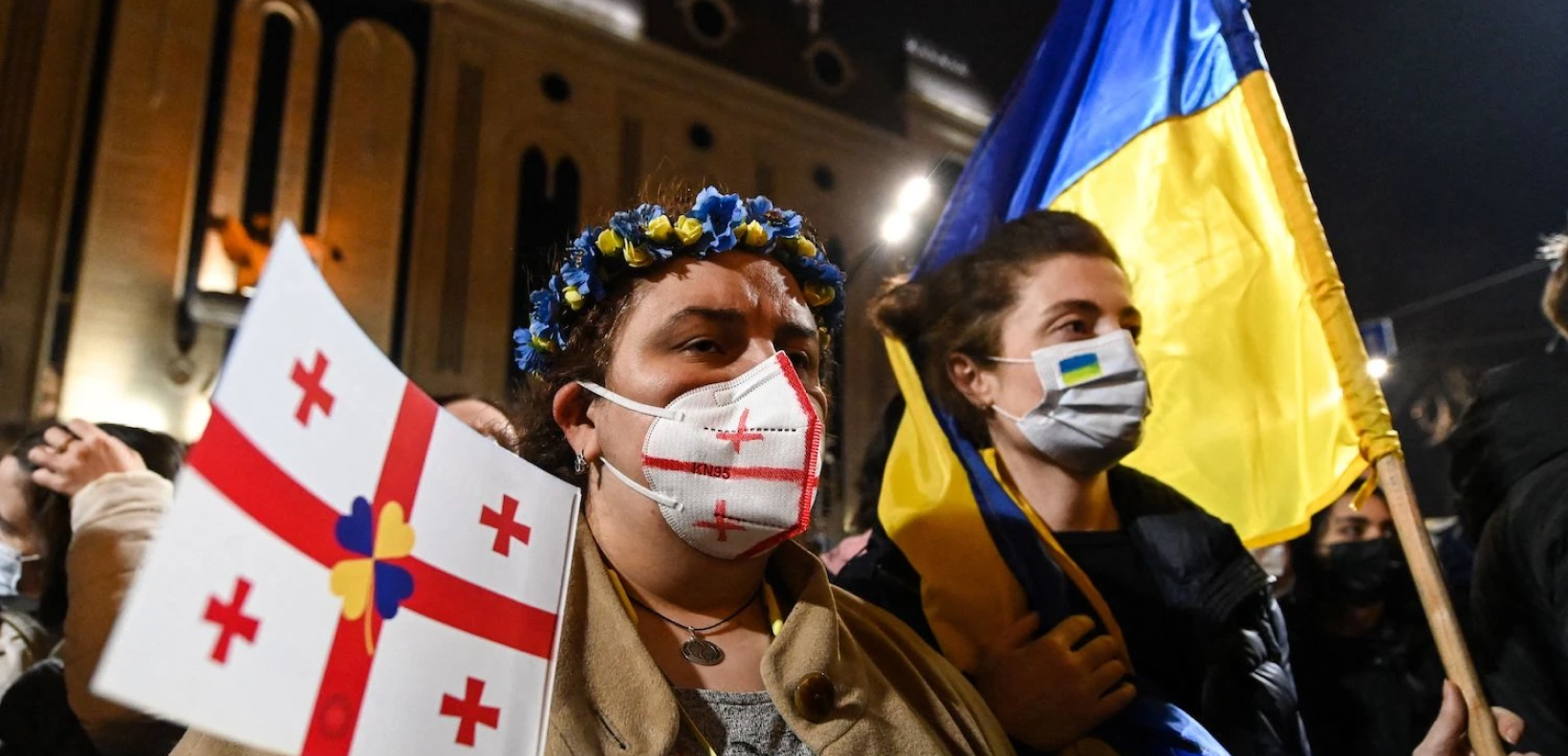 Ukrainian protestors